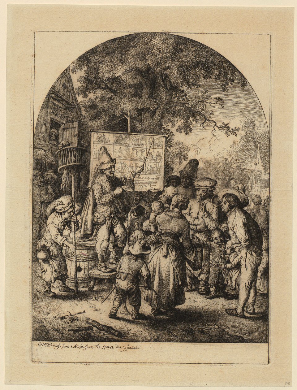 Grande guarigione dei malati da Christian Wilhelm Ernst Dietrich