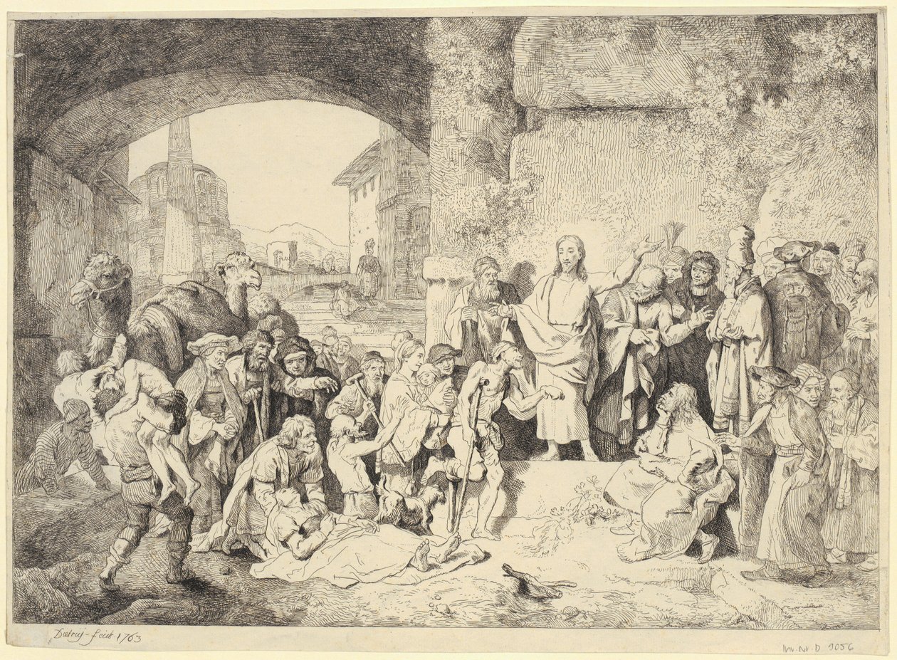 La grande guarigione dei malati da Christian Wilhelm Ernst Dietrich