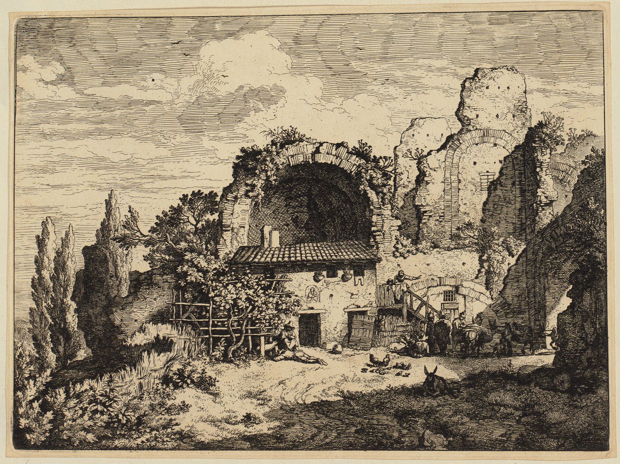 Locanda dei mulattieri da Christian Wilhelm Ernst Dietrich