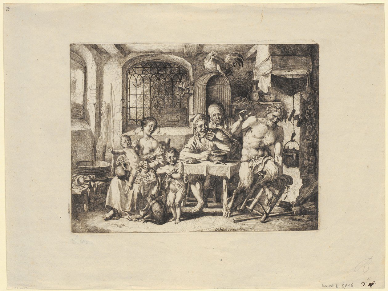 Il satiro dal contadino da Christian Wilhelm Ernst Dietrich