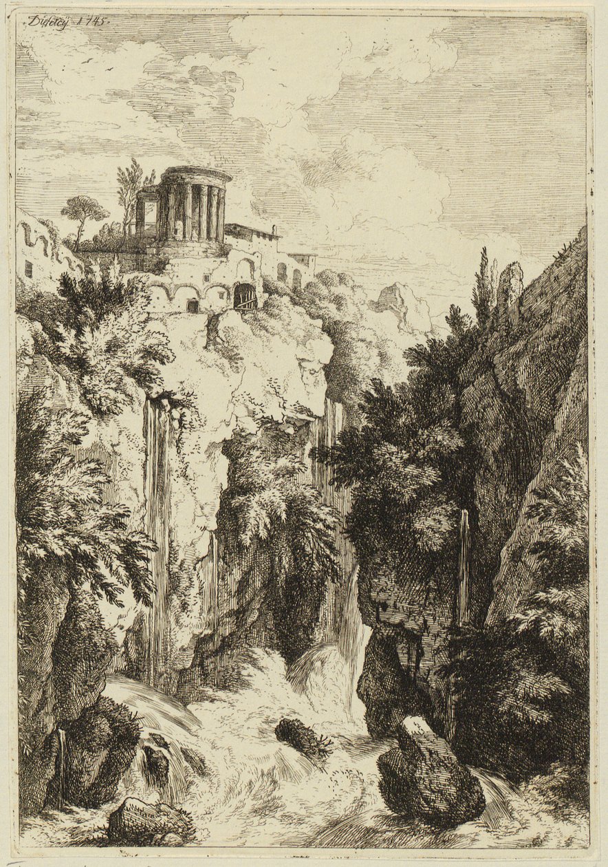 Tempio della Sibilla presso Tivoli da Christian Wilhelm Ernst Dietrich