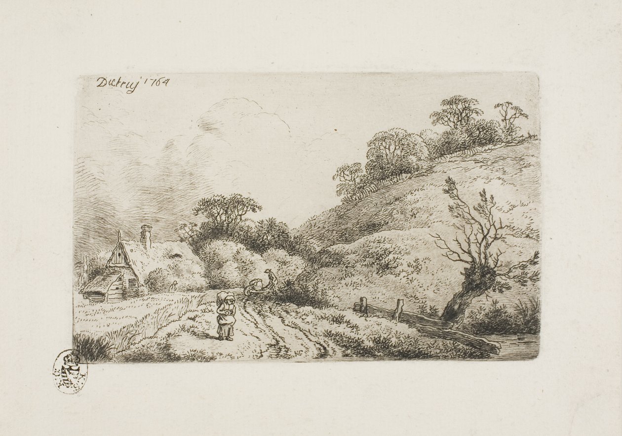 Il campo di grano (stile Rembrandt) da Christian Wilhelm Ernst Dietrich