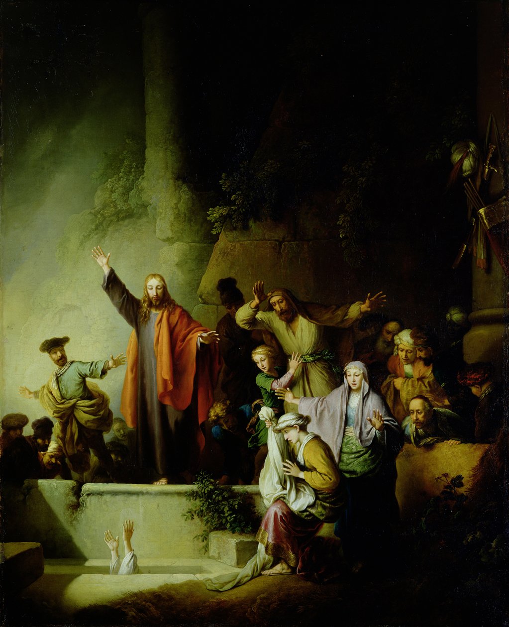La resurrezione di Lazzaro da Christian Wilhelm Ernst Dietrich