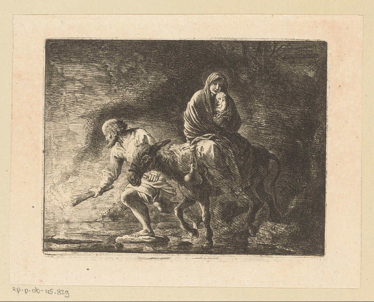 Fuga in Egitto da Christian Wilhelm Ernst Dietrich