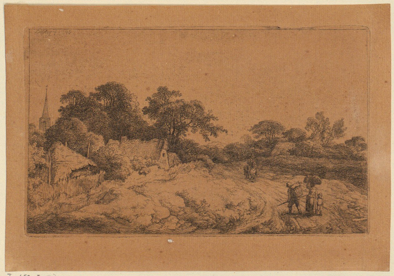 Weg hinter dem Dorf da Christian Wilhelm Ernst Dietrich