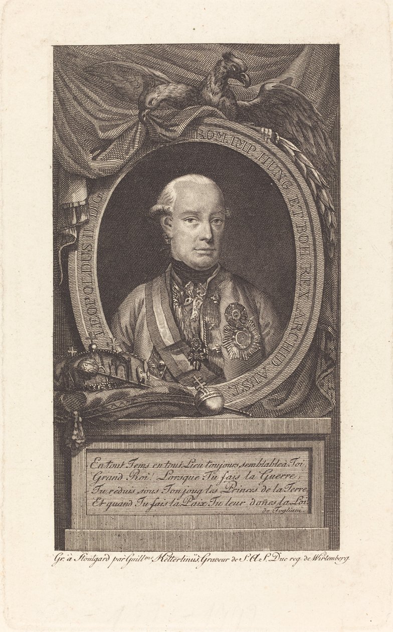 Leopoldo II, Sacro Romano Imperatore da Christian Wilhelm Ketterlinus