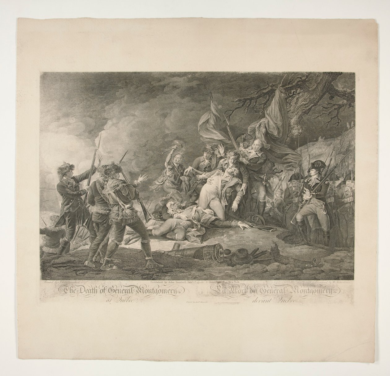 La Morte del Generale Montgomery a Quebec da Christian Wilhelm Ketterlinus