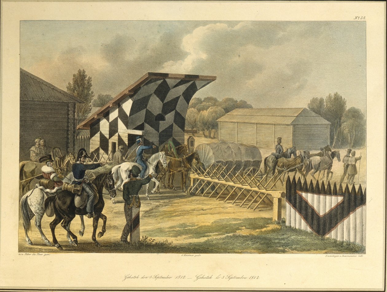 Gzhatsk il 5 settembre 1812 da Christian Wilhelm von Faber du Faur
