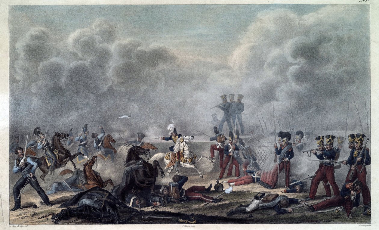 Sul campo di battaglia di Borodino da Christian Wilhelm von Faber du Faur