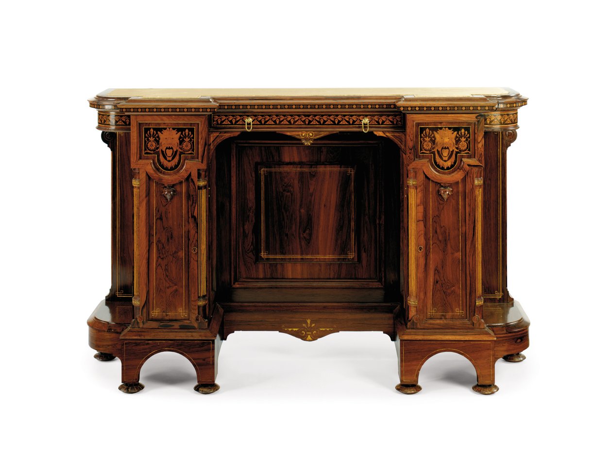 Credenza con intarsi in stile rinascimentale da Christian and Gustave Herter