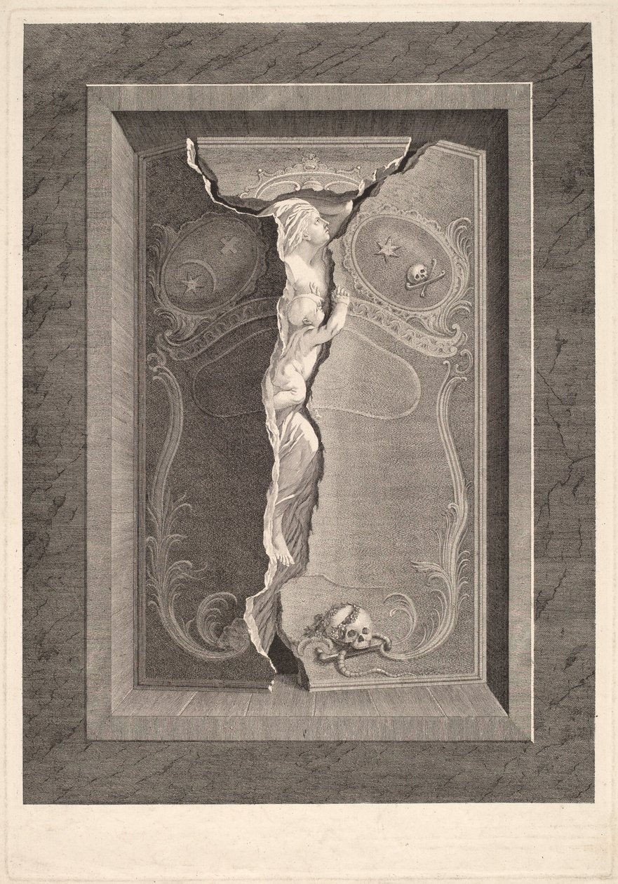 La Tomba di Madame Langhans da Christian von Mechel and Bartholomäus Hübner, after Johannes August Nahl, the Younger