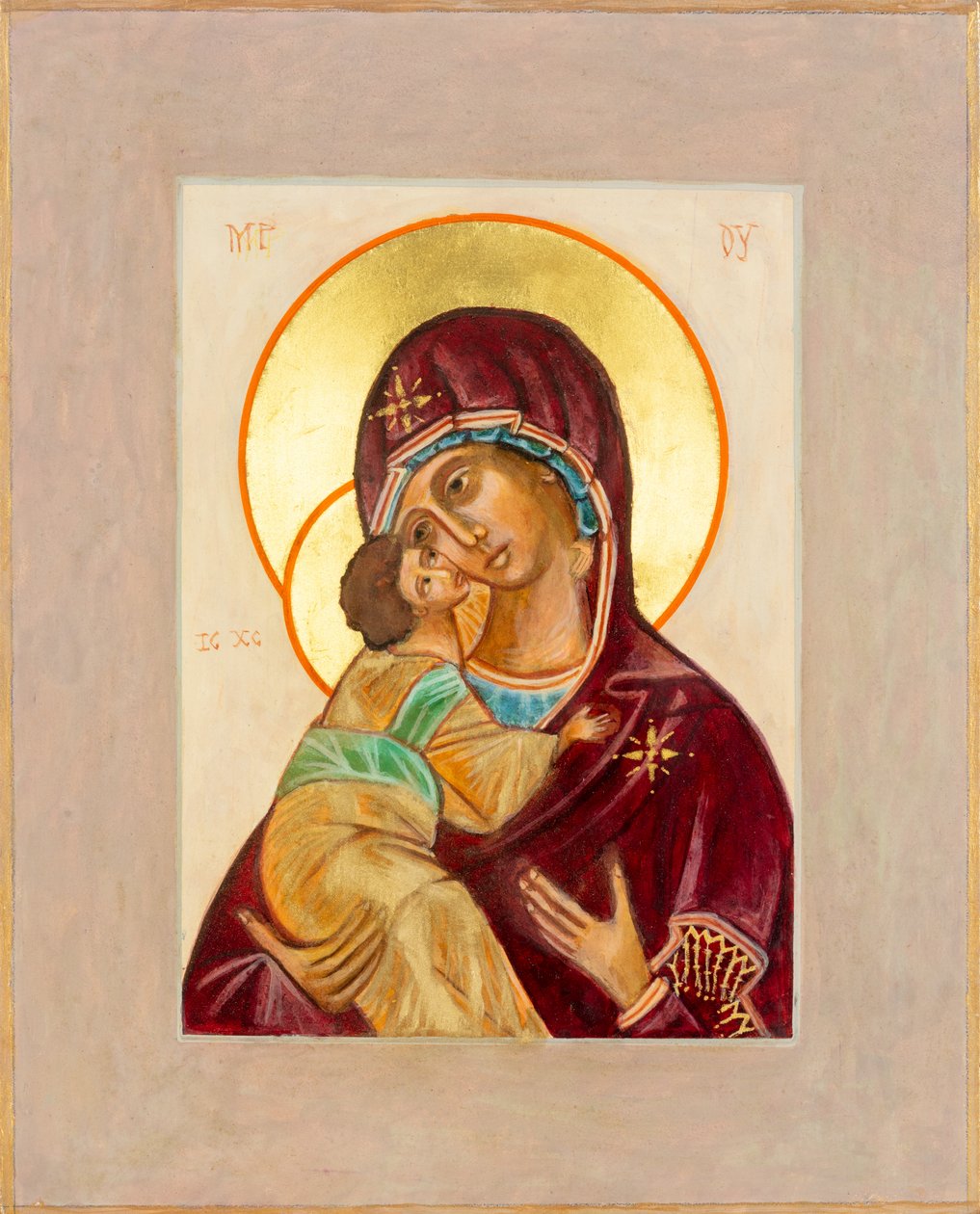 Icona Madonna con Bambino, 2012 (tempera all