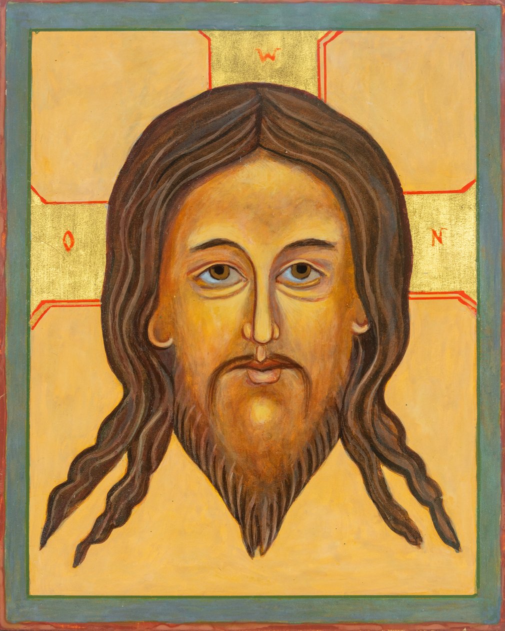 Icona di Mandylion, 2010 (tempera all