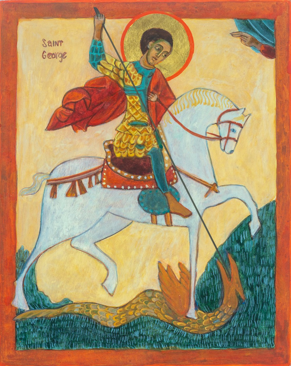 San Giorgio e il drago, 2012 (tempera all