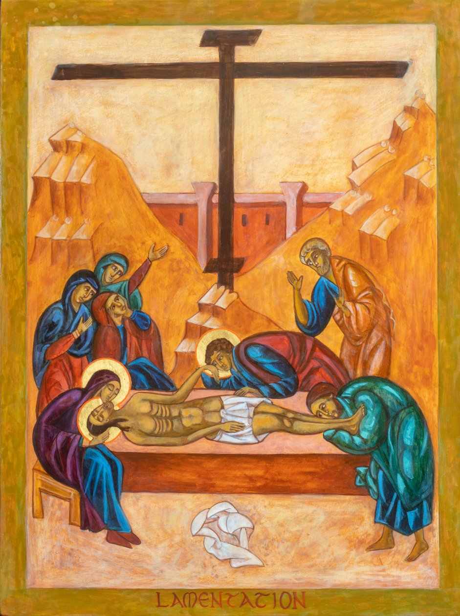 Icona del Compianto, 2022 (tempera all