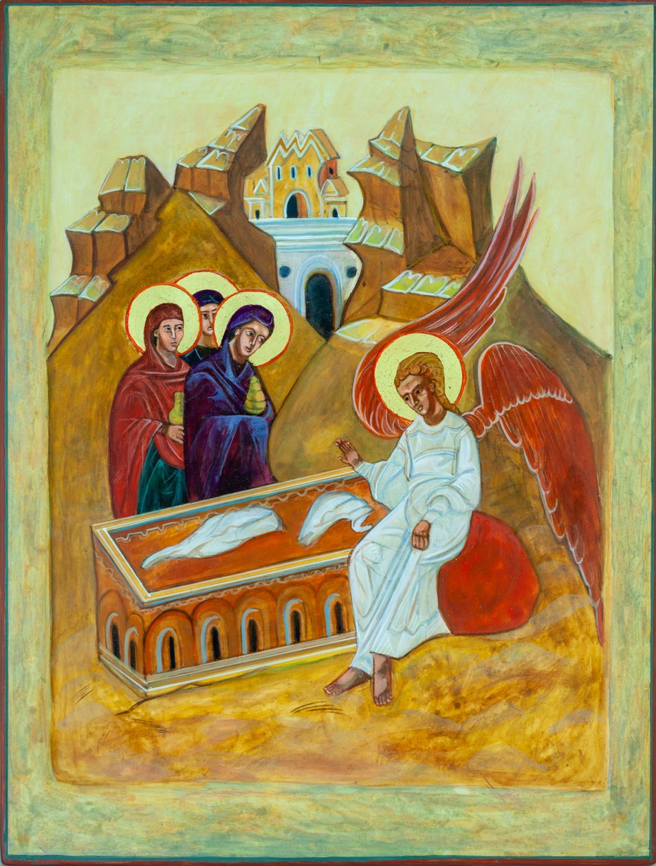 Donne alla tomba, 2008 (tempera all