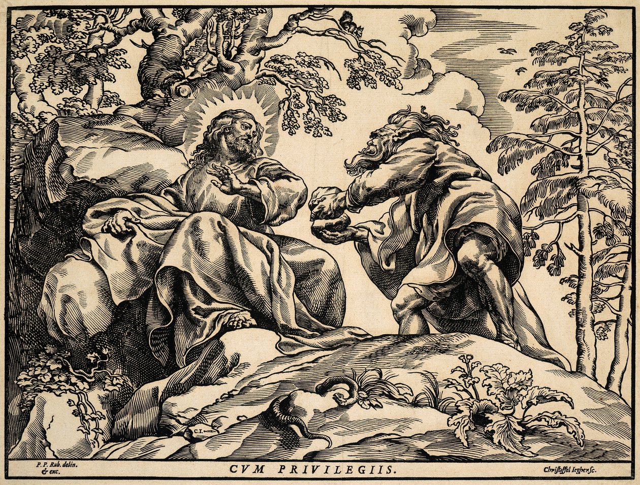 La tentazione di Cristo da parte del diavolo da Christoffel Jegher