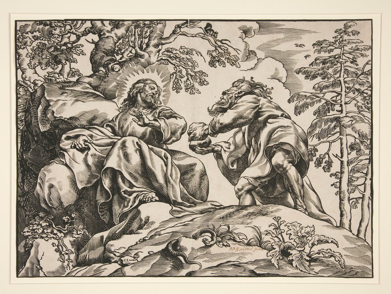 La tentazione di Cristo, dal Diavolo da Christoffel Jegher