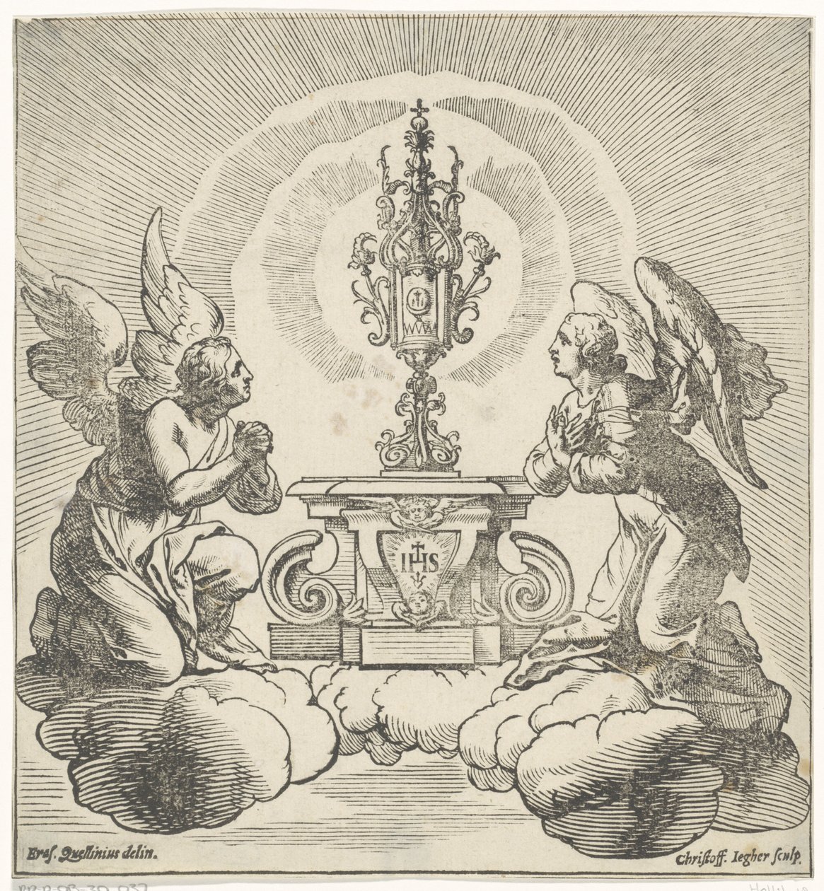 Due angeli adorano l