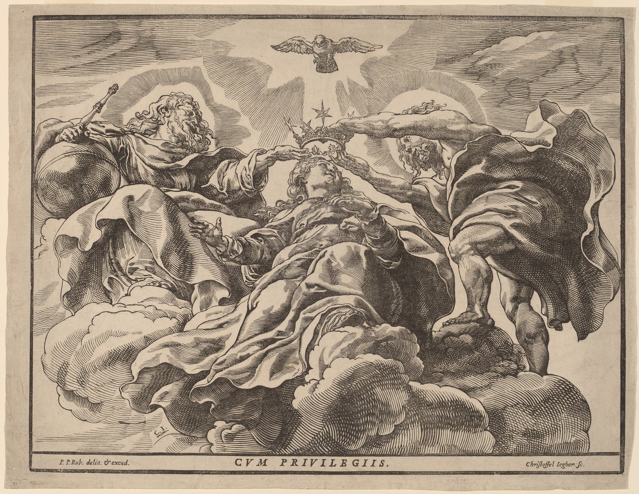 Incoronazione della Vergine da Christoffel Jegher after Sir Peter Paul Rubens