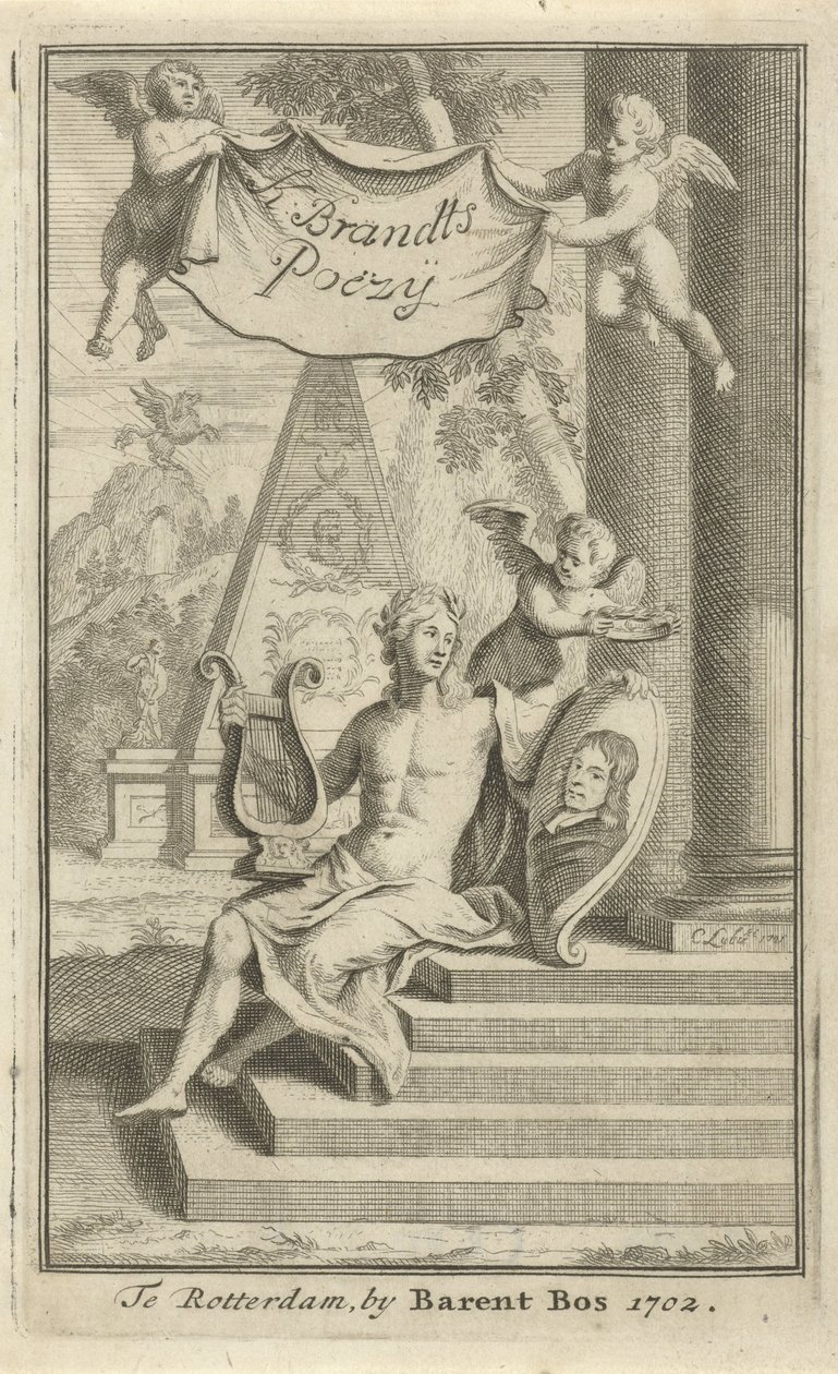 Apollo con ritratto di Caspar Brandt da Christoffel Lubienitzki