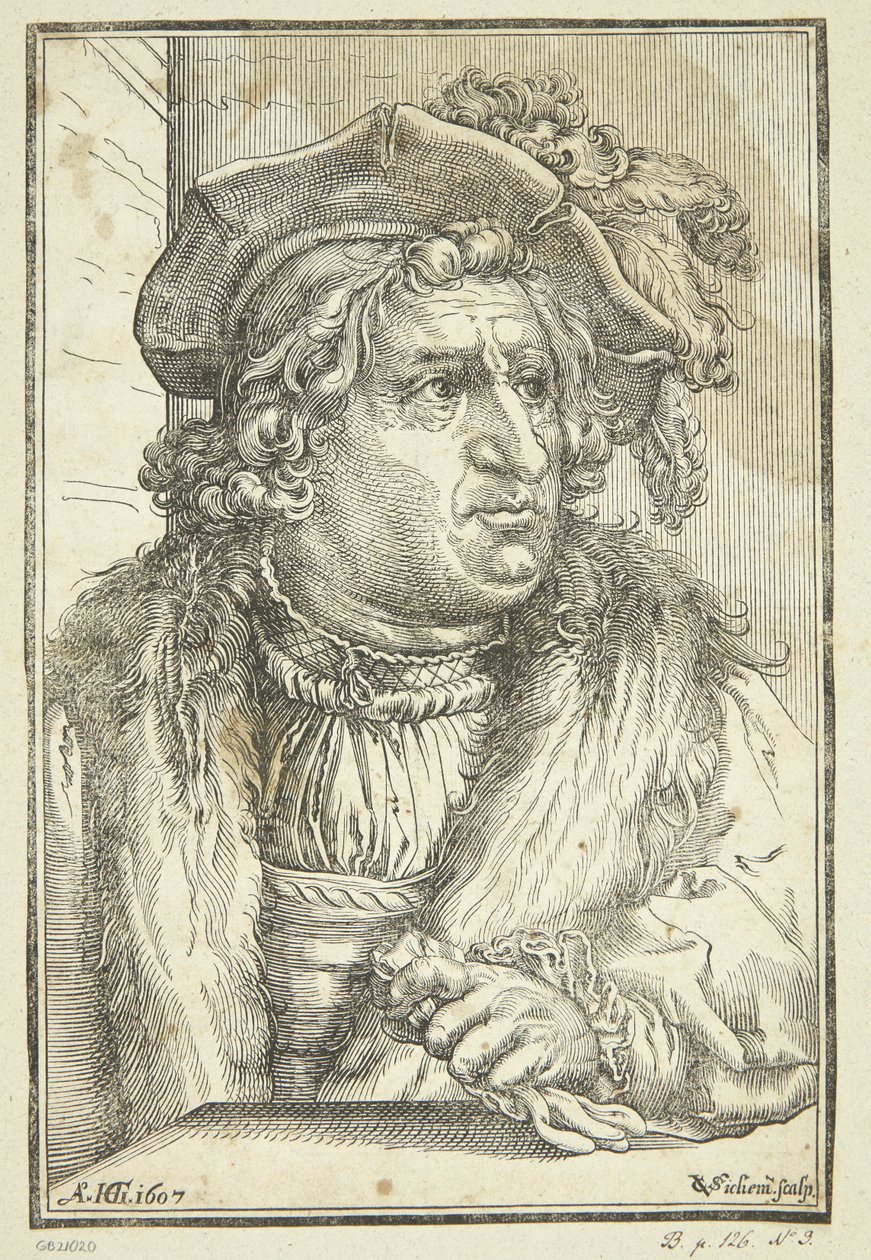 Ritratto immaginario di un vecchio con cappello da Christoffel van