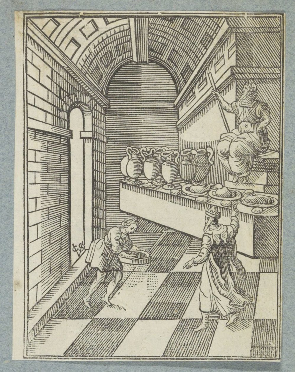 Daniele sparge cenere sul pavimento del tempio da Christoffel van Sichem (II)