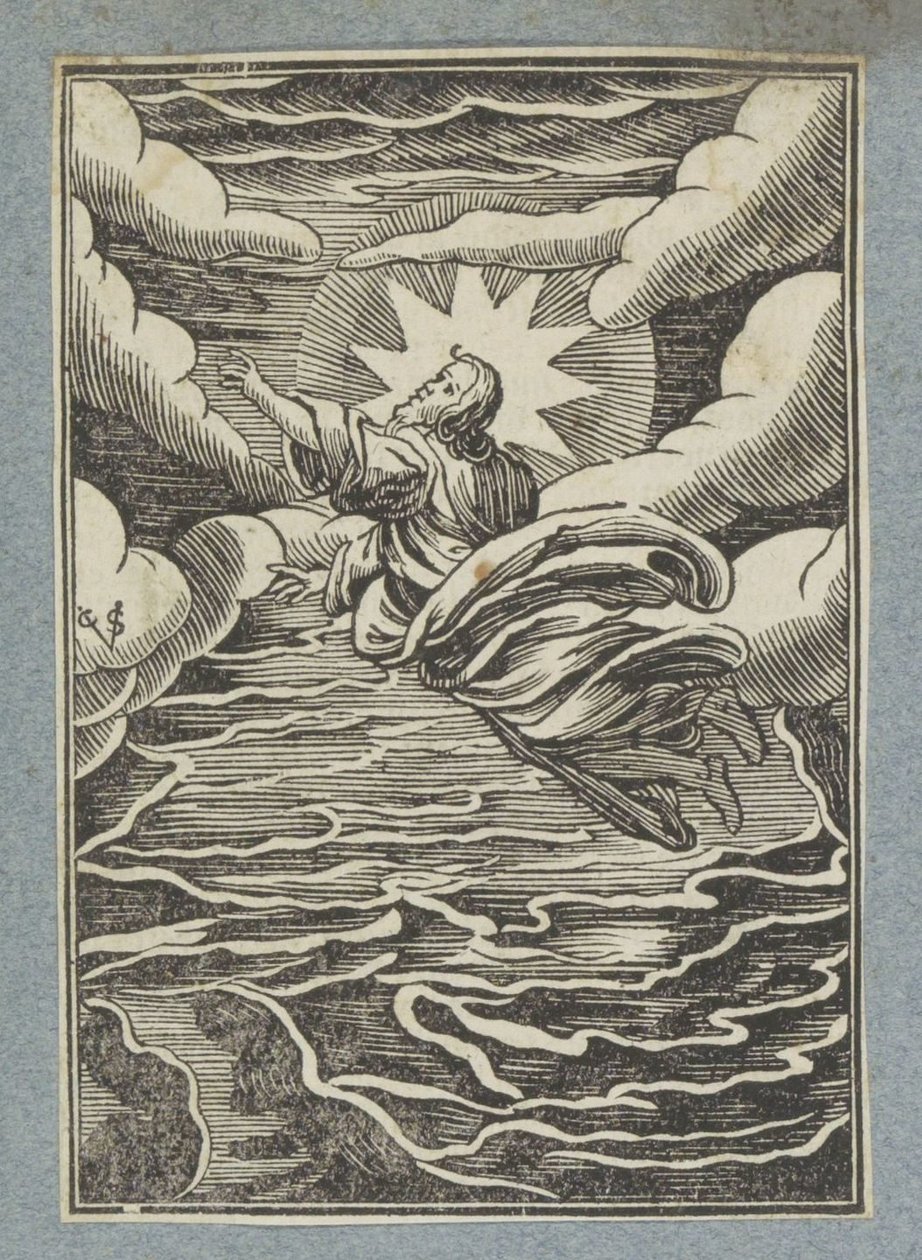 Primo giorno della creazione: separazione tra luce e oscurità da Christoffel van Sichem (II)