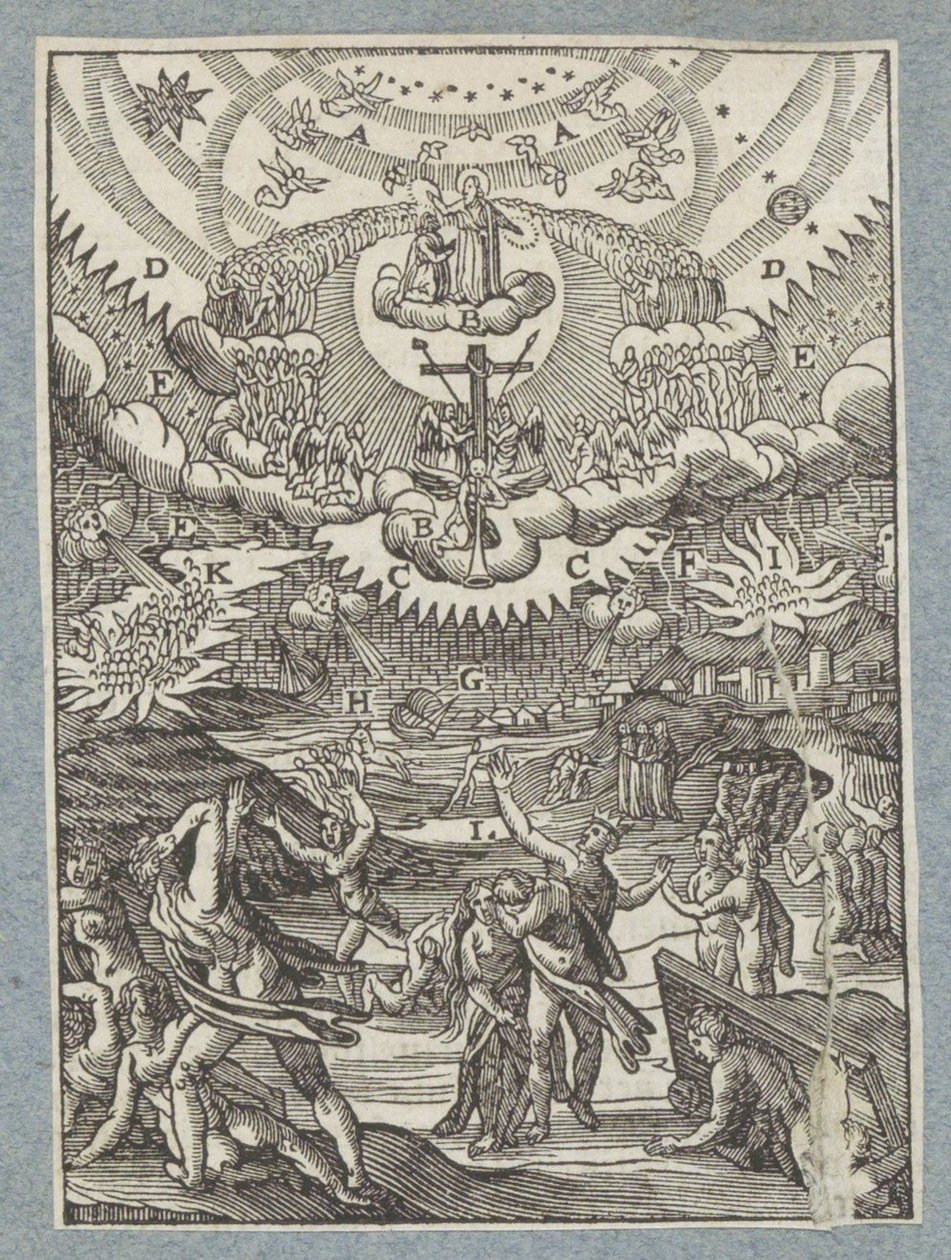 Enormi terrori sulla terra prima del Giudizio Universale da Christoffel van Sichem (II)