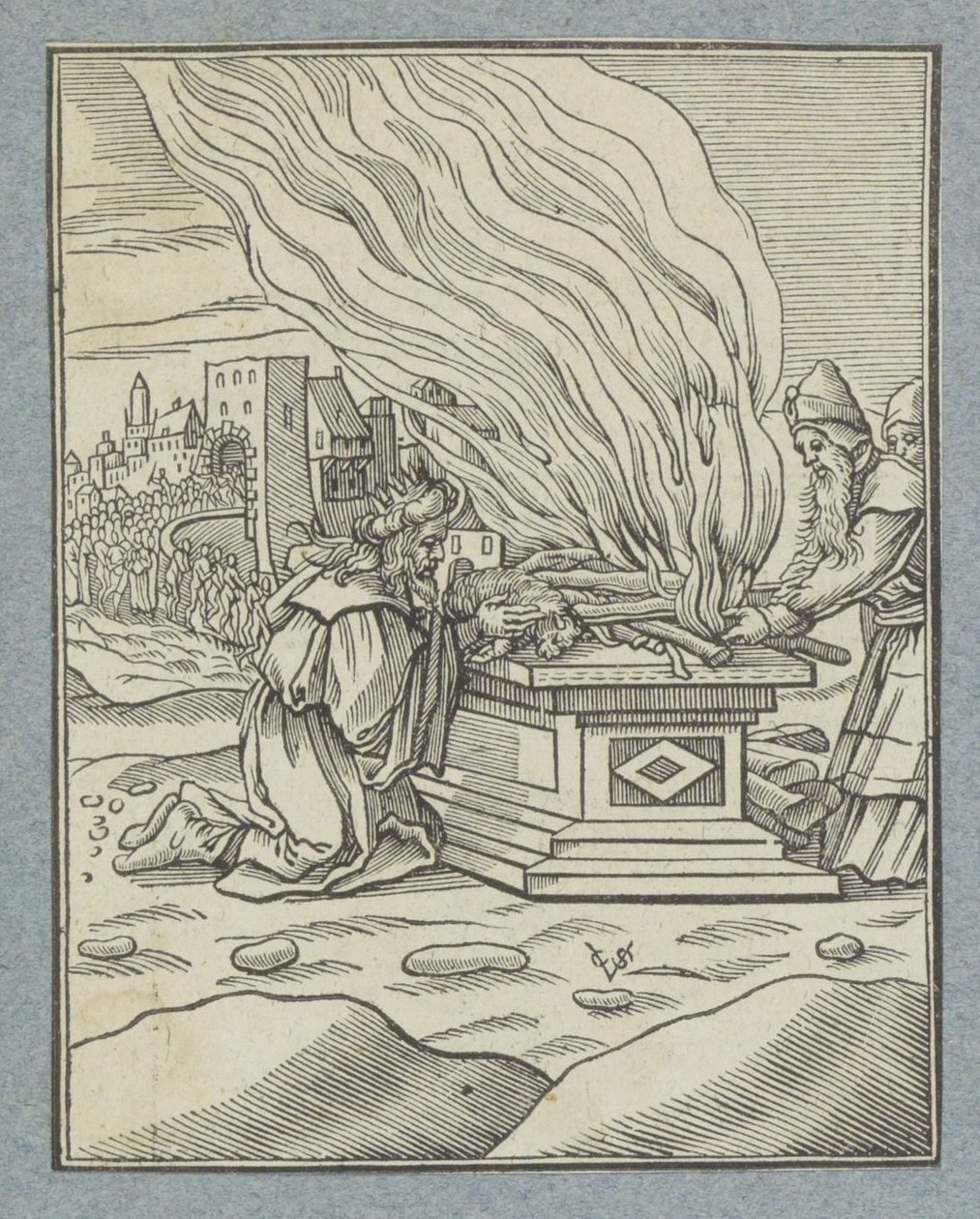 Offerta pagana del re Achaz da Christoffel van Sichem (II)