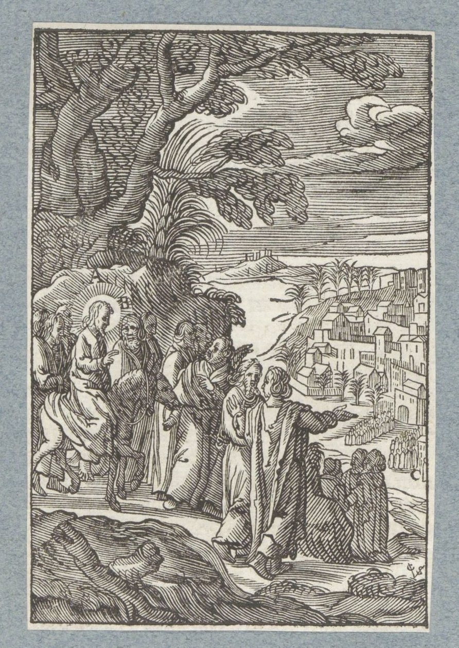 Ingresso a Gerusalemme da Christoffel van Sichem (II)