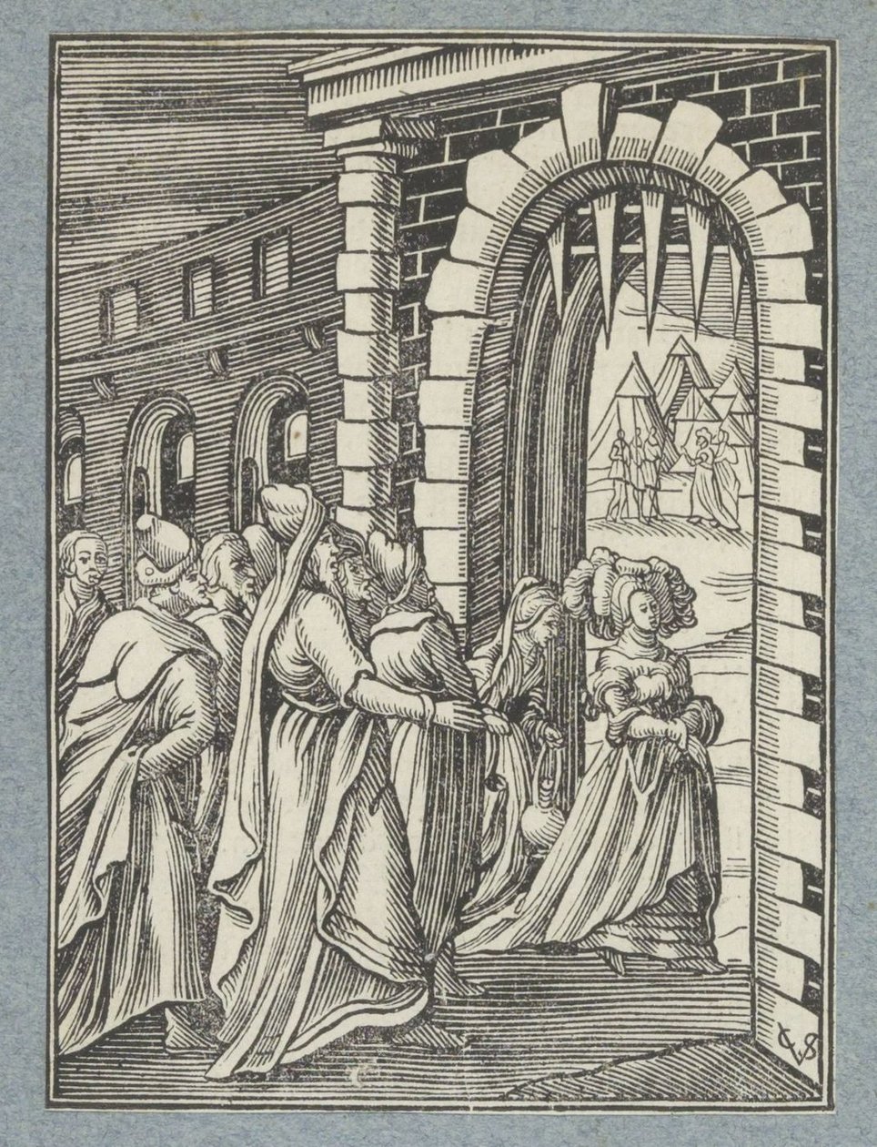 Giuditta e la sua ancella in viaggio verso Oloferne da Christoffel van Sichem (II)