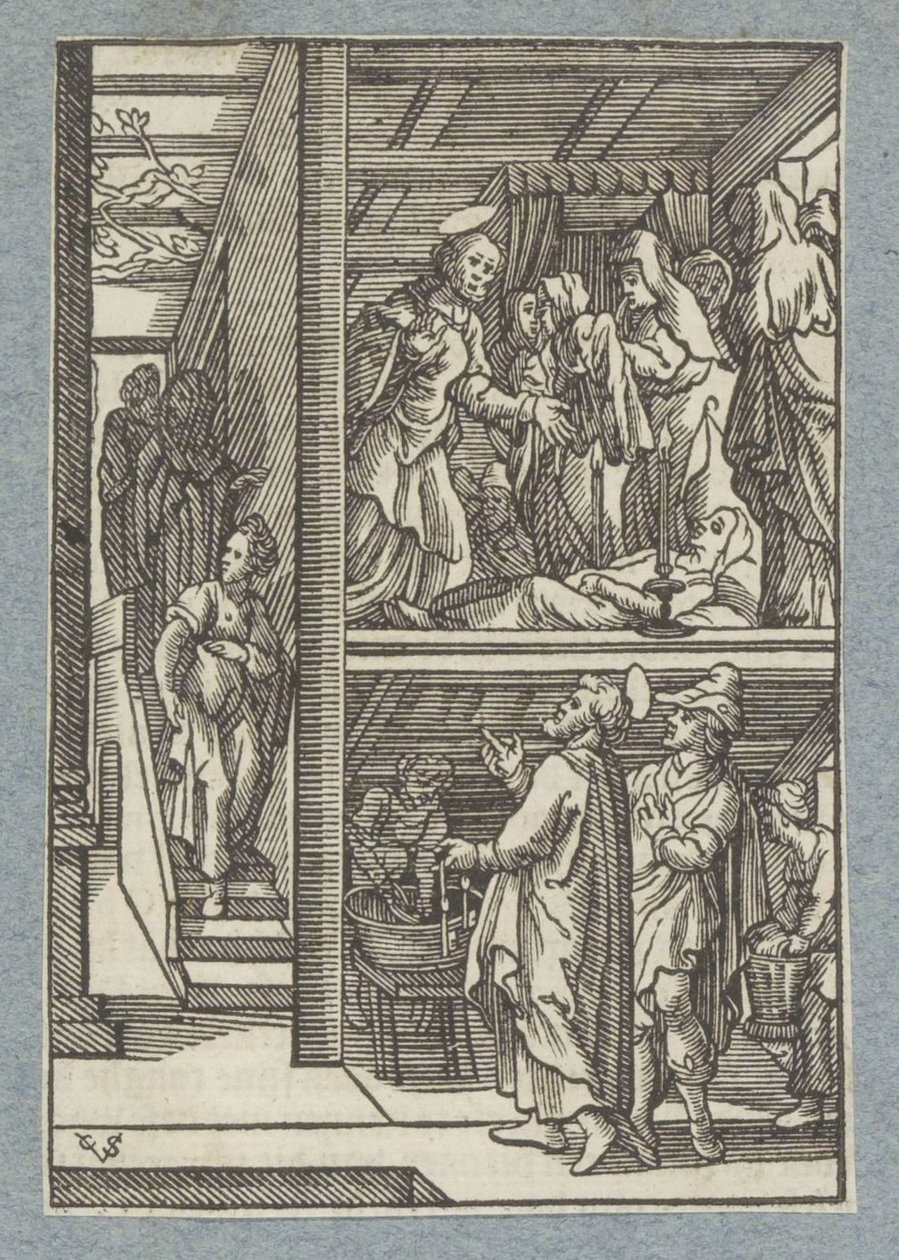 Resurrezione di Dorcas (Tabita) da Christoffel van Sichem (II)