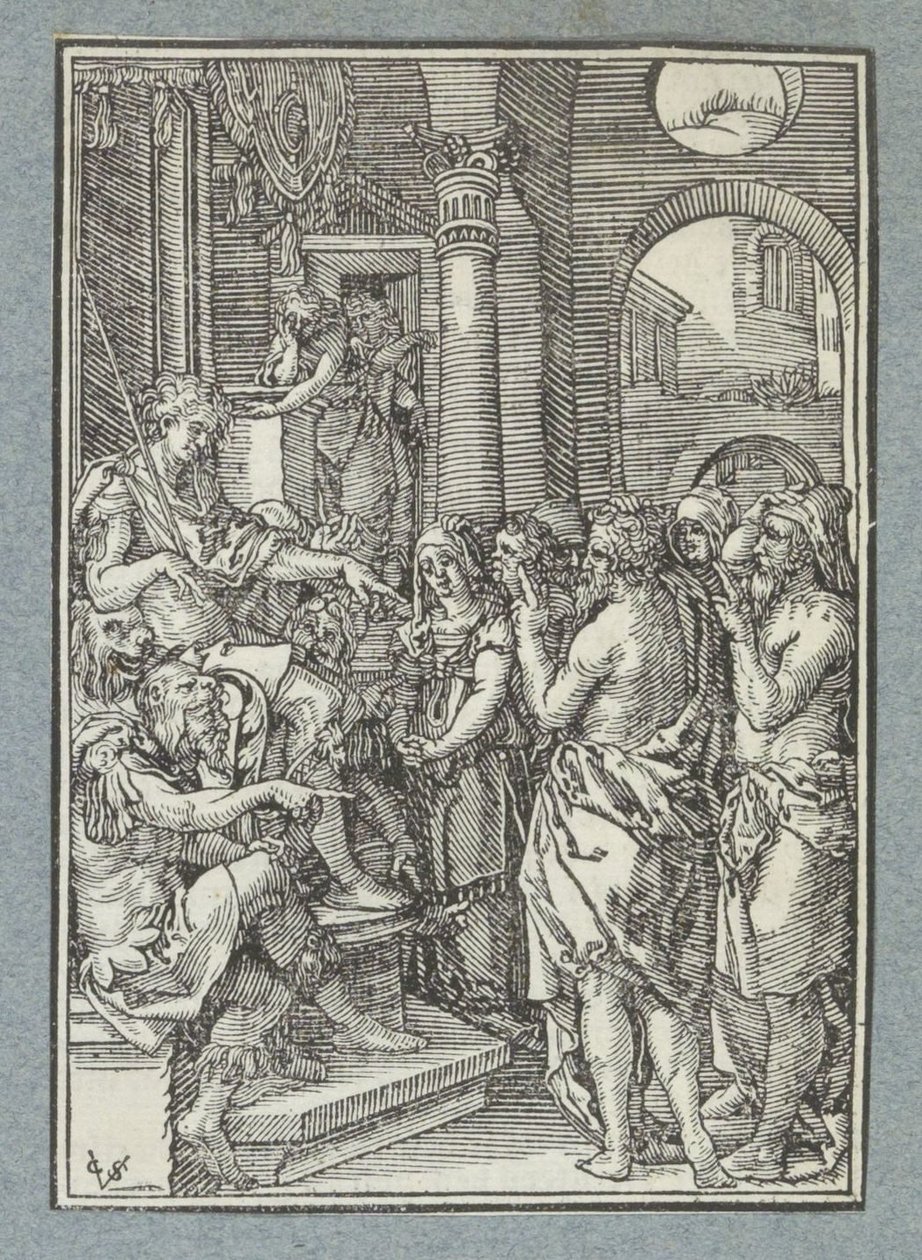 Anziani davanti al giudice da Christoffel van Sichem (II)