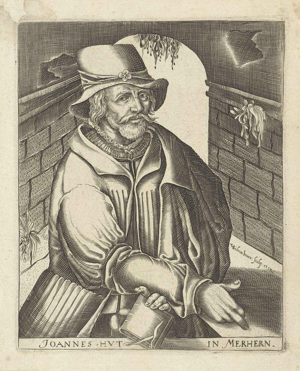 Jan Hus a Merhern, c. 1650 da Christoffel van Sichem
