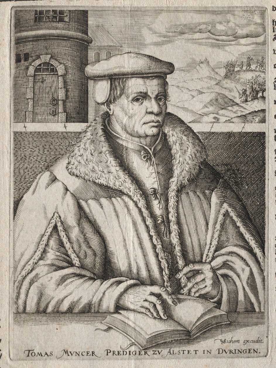 Ritratto di Thomas Müntzer, 1609 da Christoffel van Sichem