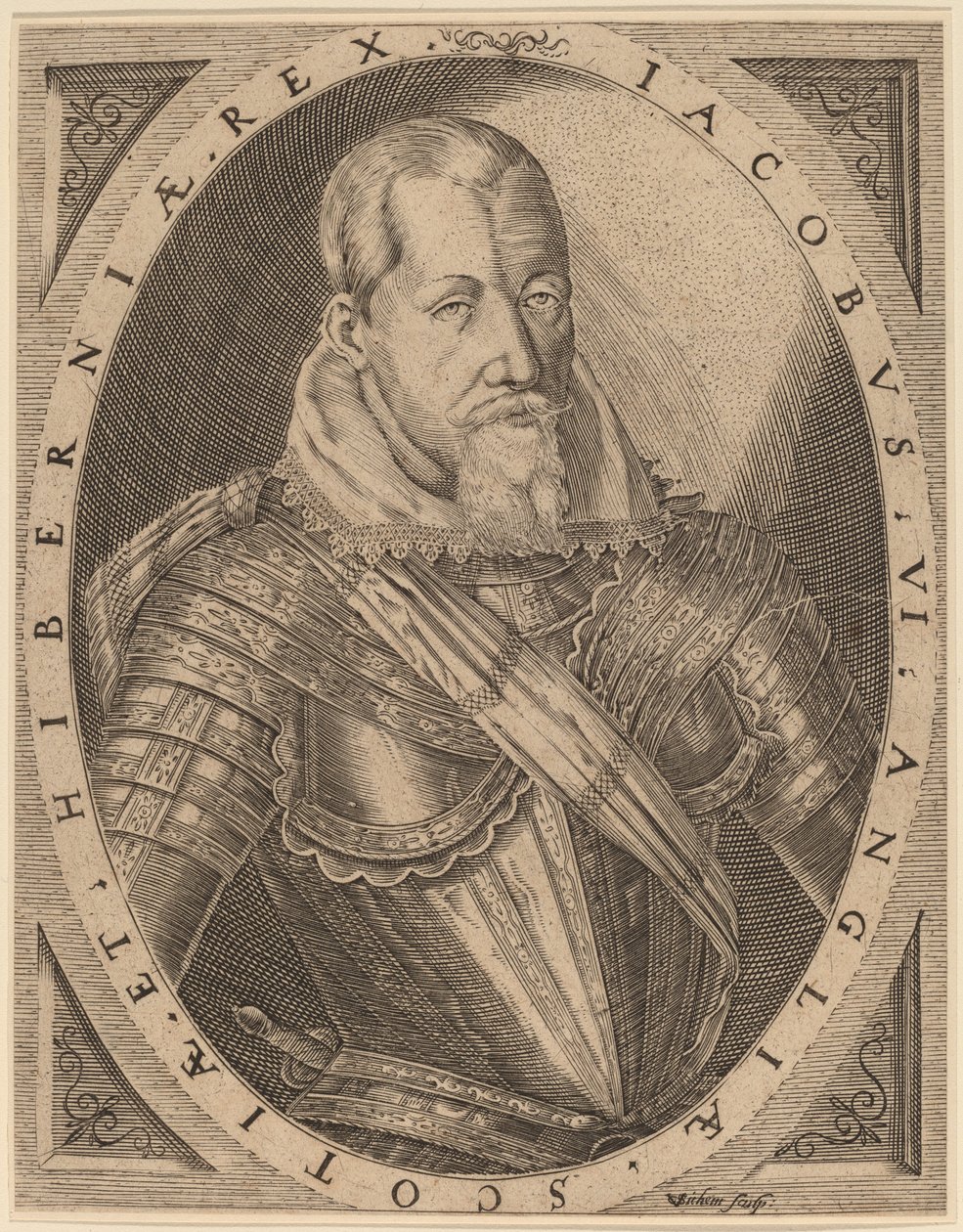 Giacomo I, re di Gran Bretagna da Christoffel van Sichem I