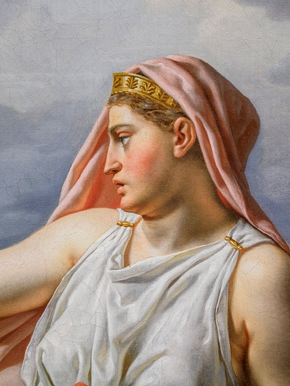 Alcyones si congeda dal marito Ceyx, particolare da Christoffer-Wilhelm Eckersberg