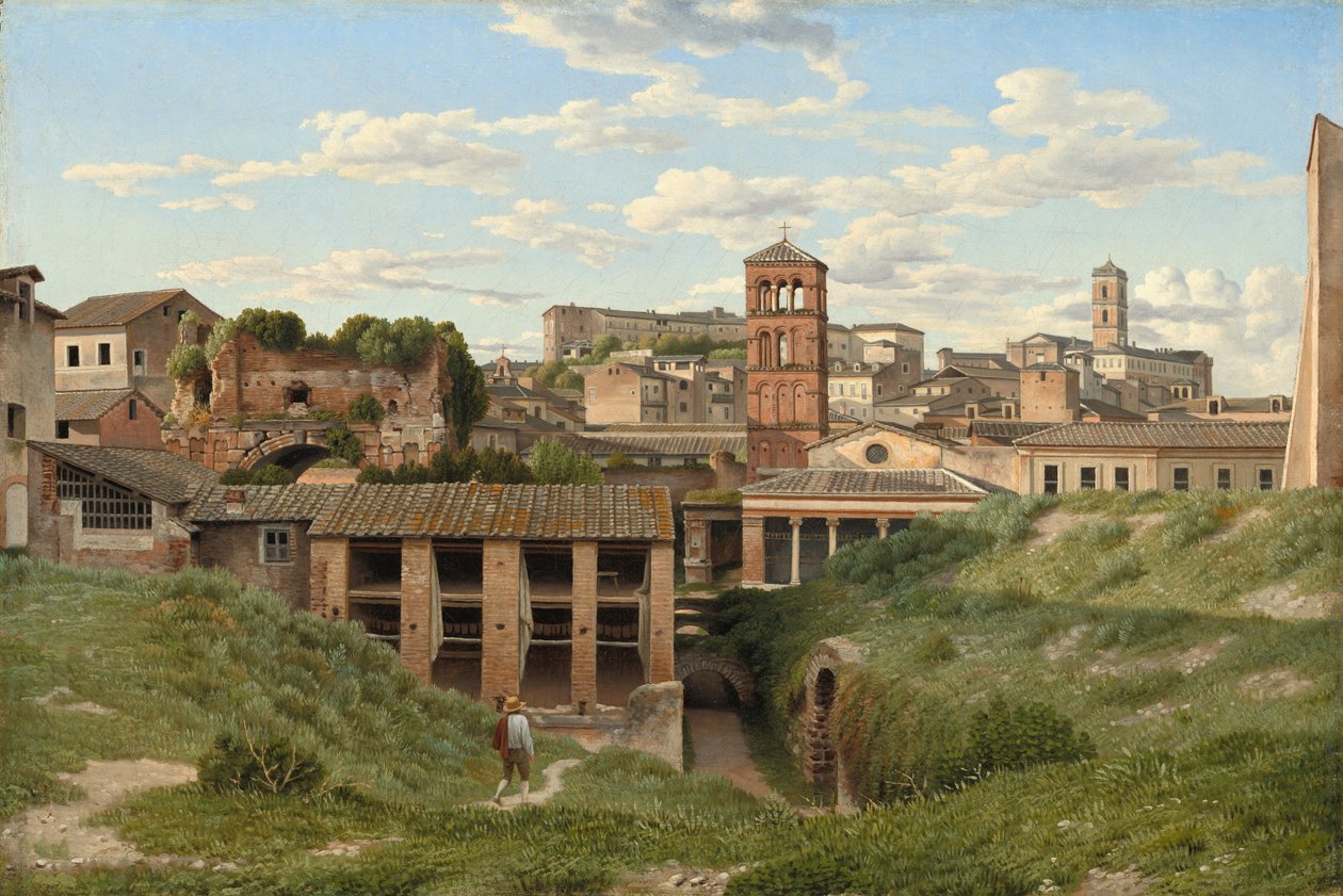 Vista della Cloaca Maxima, Roma da Christoffer-Wilhelm Eckersberg