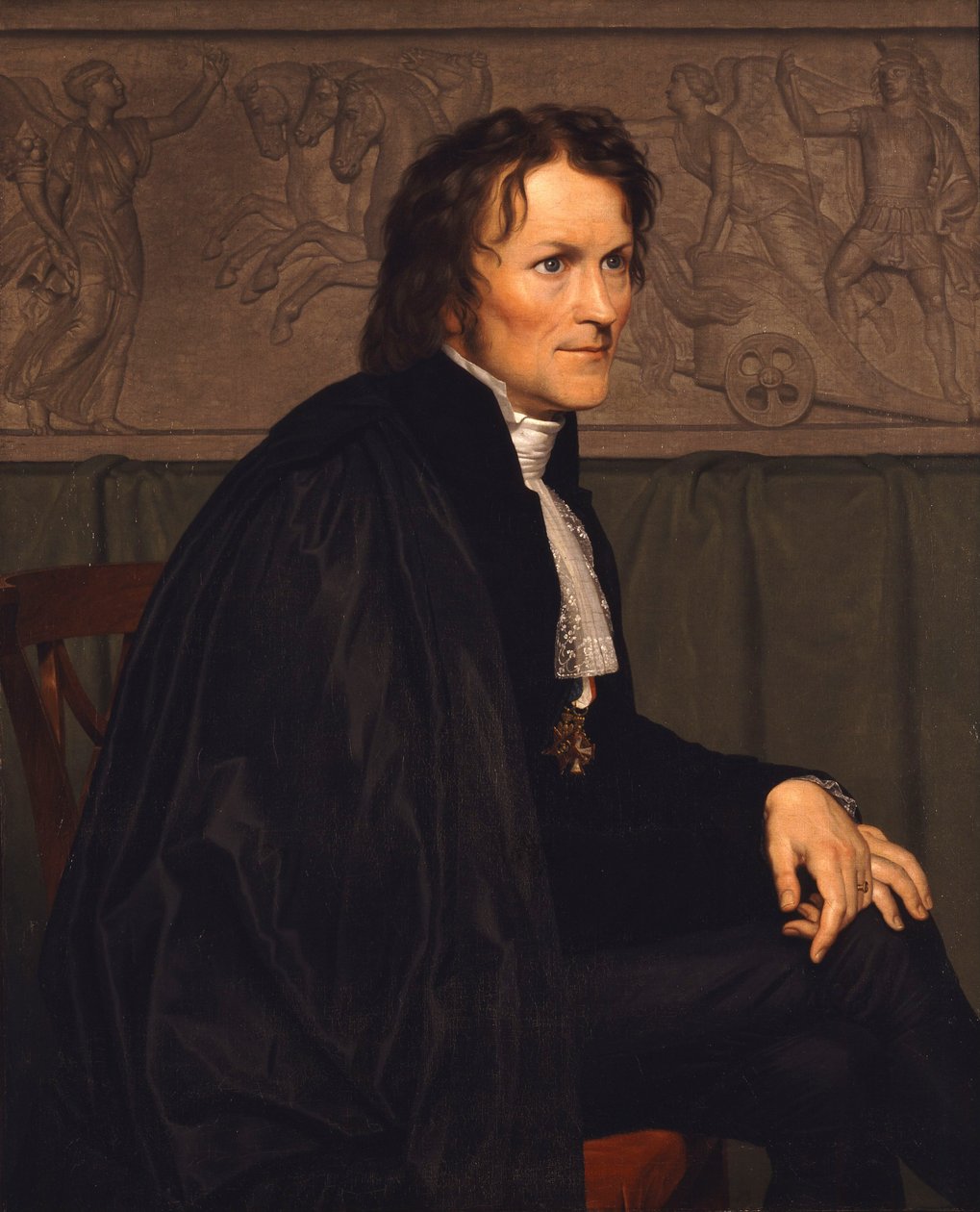 Ritratto dello scultore Bertel Thorvaldsen 1770-1844, 1838 da Christoffer Wilhelm Eckersberg