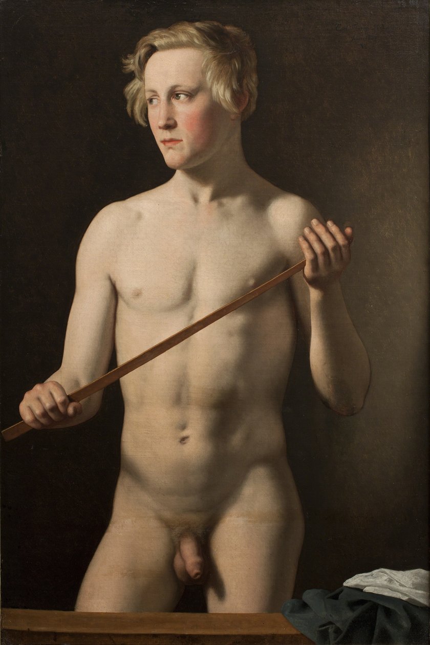 Modello maschile in piedi Carl Frørup da Christoffer Wilhelm Eckersberg