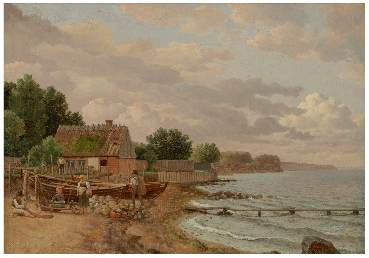 Vista da Taarbaeck (Festa da Taarbaeck) da Christoffer Wilhelm Eckersberg