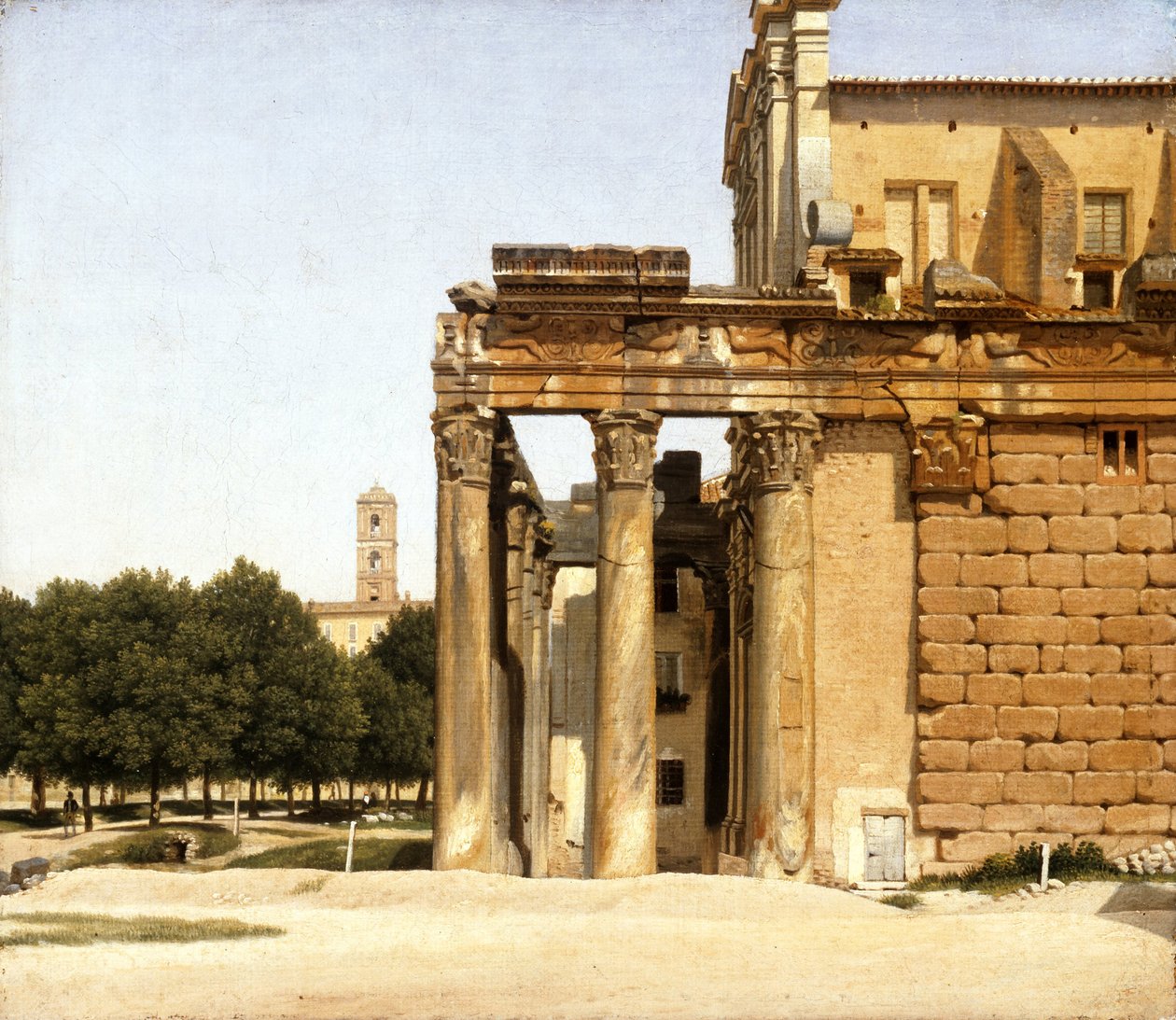 Veduta della Via Sacra, Roma, 1814 da Christoffer Wilhelm Eckersberg