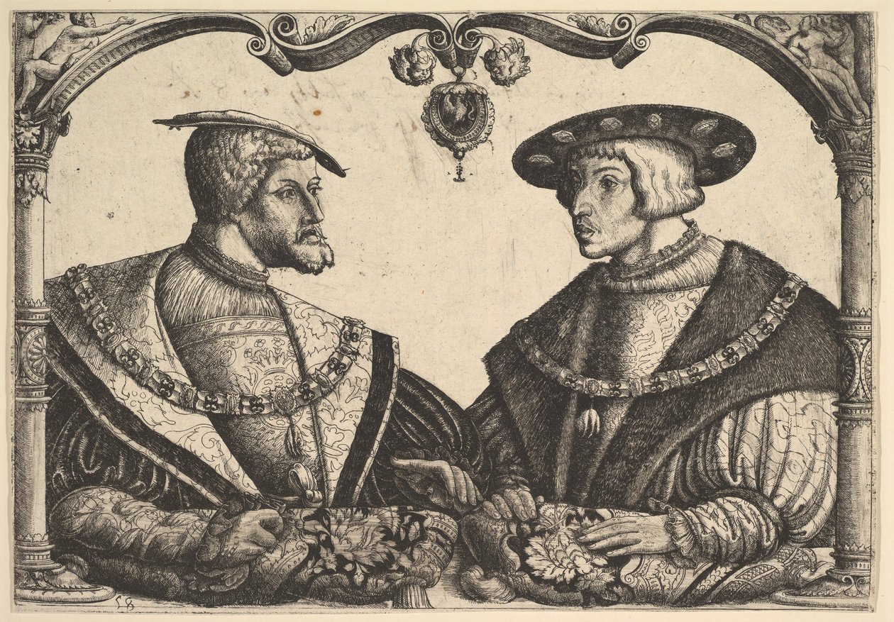 Imperatori Carlo V e Ferdinando I, ca. 1531 da Christoph Bockstorffer