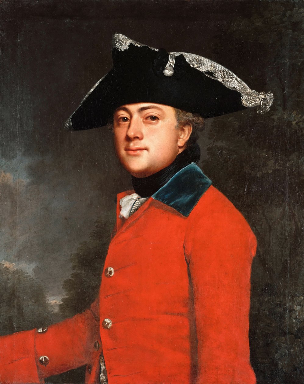 Tedesco: Maggiore di Brigata Georg Heinrich von Berenhorst (1733-1814) Maggiore di Brigata Georg Heinrich Beerhorst da Christoph Friedrich Reinhold Lisiewski