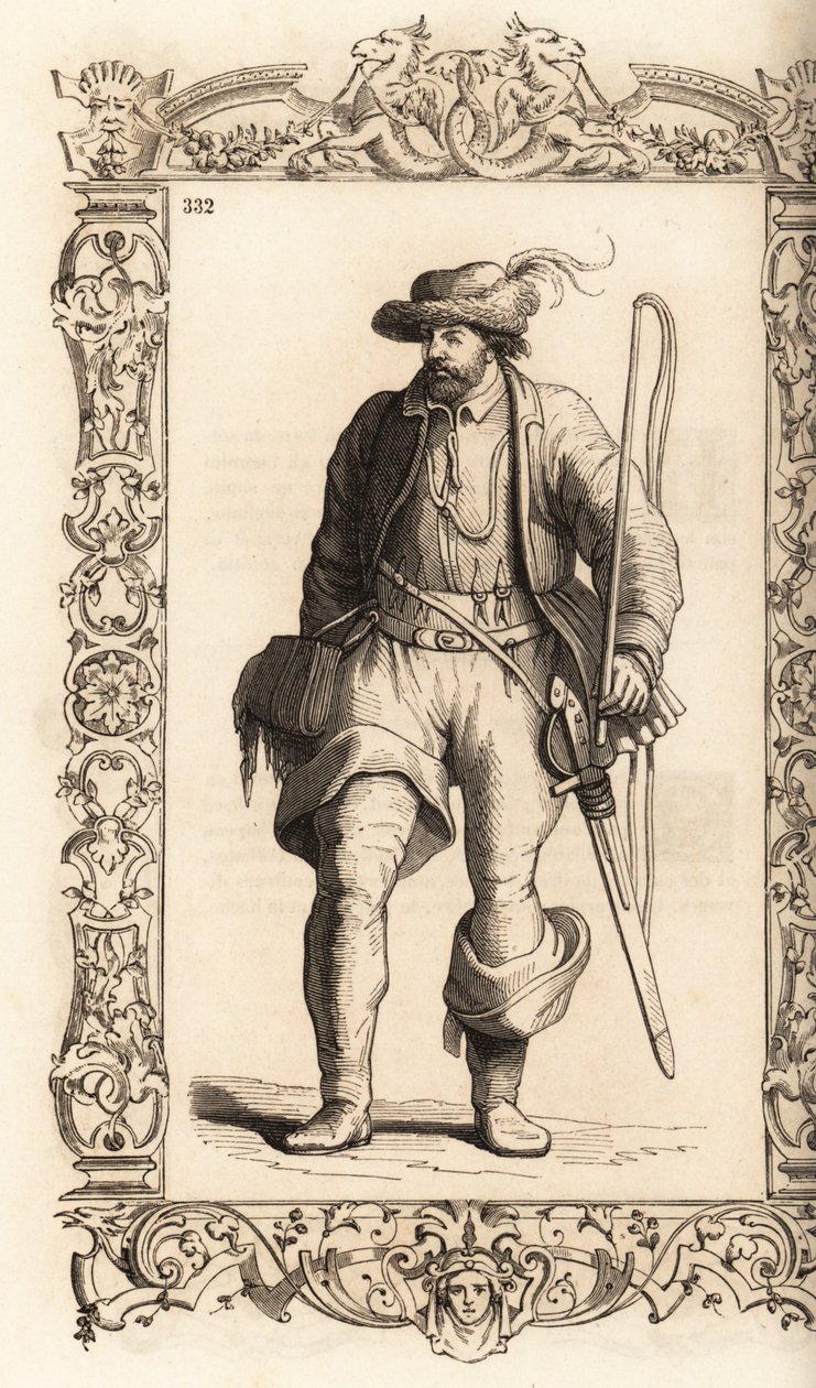 Costume di un carrettiere tedesco da Christoph Krieger