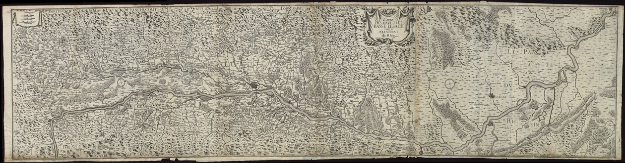 Alta Alsazia, Bassa Alsazia e Palatinato sul Reno Mappa da Christophe Tassin