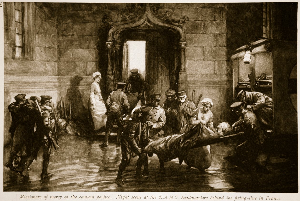 Missionari di misericordia al portico del convento, 1914-19 da Christopher Clark