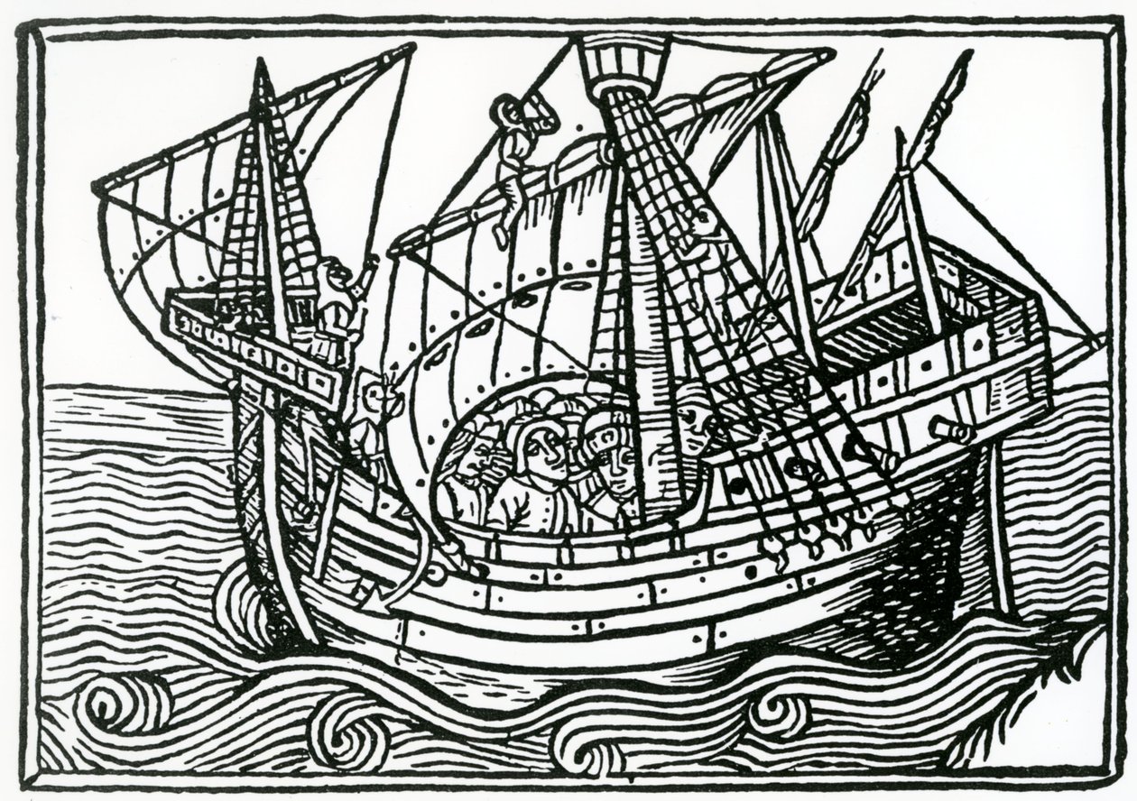 Una nave spagnola, 1496 da Christopher Columbus