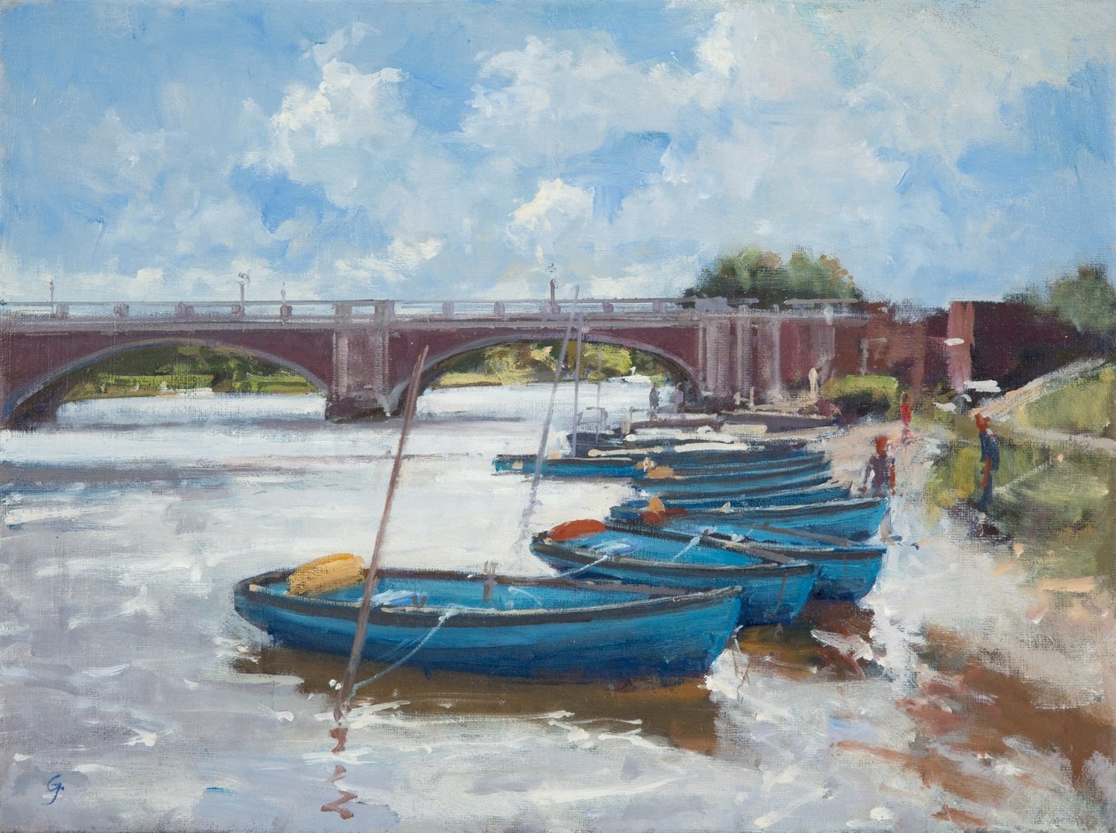 Ormeggi a Hampton Court, 2011 da Christopher Glanville